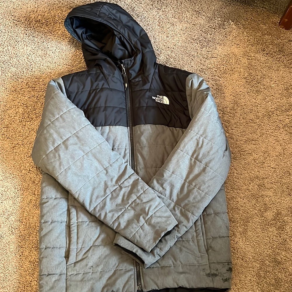 The north face puffer jacket reversible. Size s/m